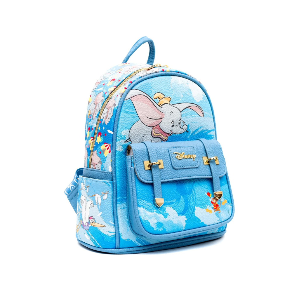 Disney Dumbo 11" Vegan Leather Mini Backpack – Perfect for Fashionable Disney Fans