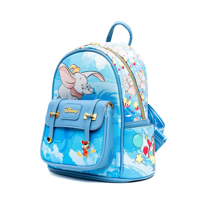 Disney Dumbo 11" Vegan Leather Mini Backpack – Perfect for Fashionable Disney Fans