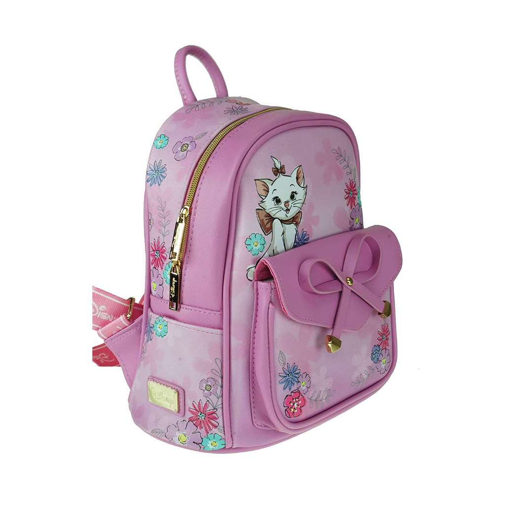 Disney Aristocats Marie 11" Vegan Leather Mini Backpack-Stylish & Cute Disney Accessory