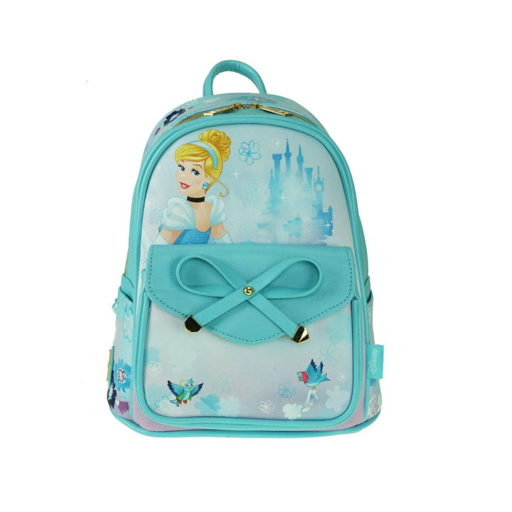 Disney Cinderella 11" Mini Backpack – Stylish Vegan Leather Backpack for Princess Fans