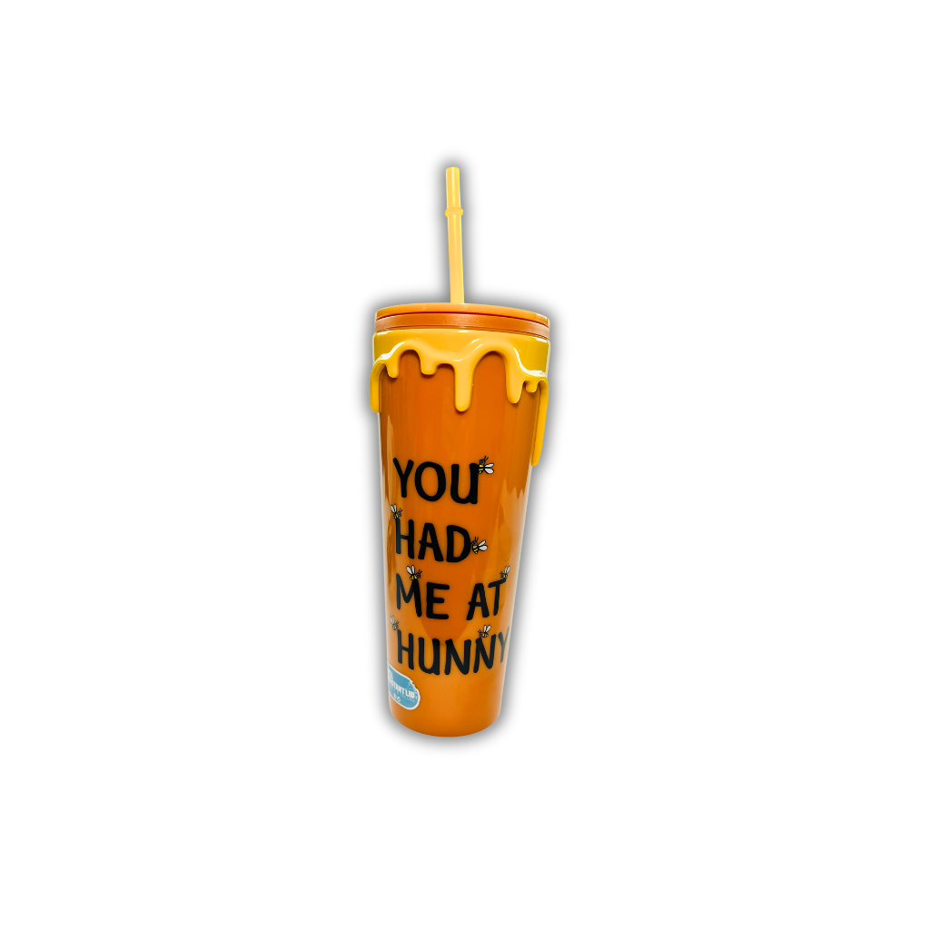 Disney Hunny Drip Winnie the Pooh Tumbler with Straw – Adorable Drinkware for Kids