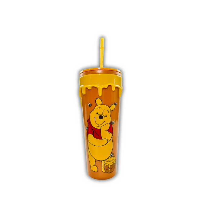 Disney Hunny Drip Winnie the Pooh Tumbler with Straw – Adorable Drinkware for Kids