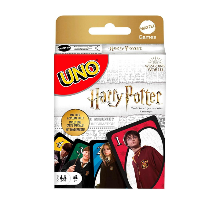 Mattel Games UNO Harry Potter Card Game for Kids, Adults and Game Night based on the Popular Series for 2-10 Players