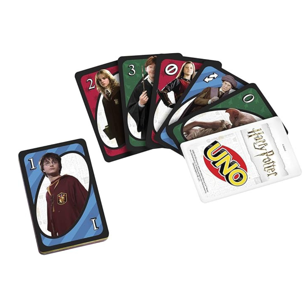 Mattel Games UNO Harry Potter Card Game for Kids, Adults and Game Night based on the Popular Series for 2-10 Players