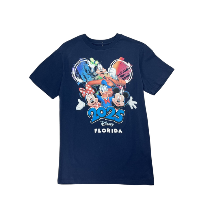 Disney 2025 Mickey & Friends Party T Shirt Adult