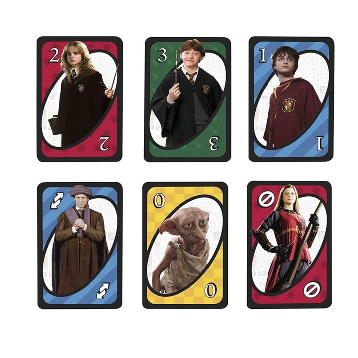 Mattel Games UNO Harry Potter Card Game for Kids, Adults and Game Night based on the Popular Series for 2-10 Players