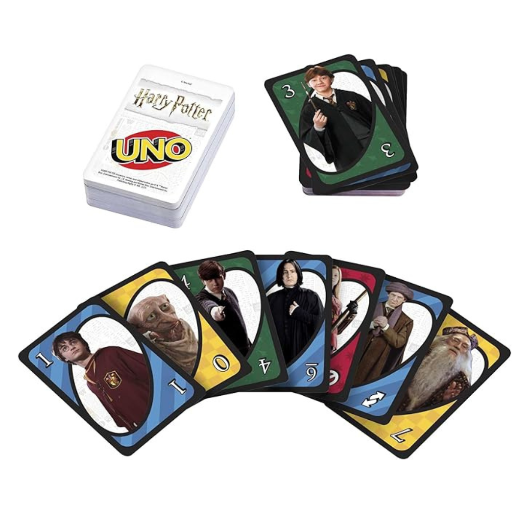 Mattel Games UNO Harry Potter Card Game for Kids, Adults and Game Night based on the Popular Series for 2-10 Players