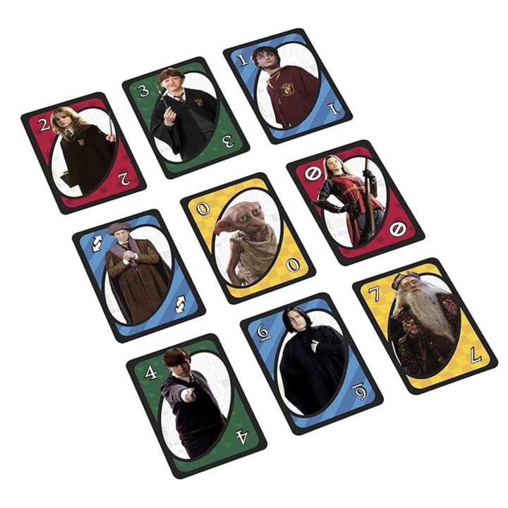 Mattel Games UNO Harry Potter Card Game for Kids, Adults and Game Night based on the Popular Series for 2-10 Players