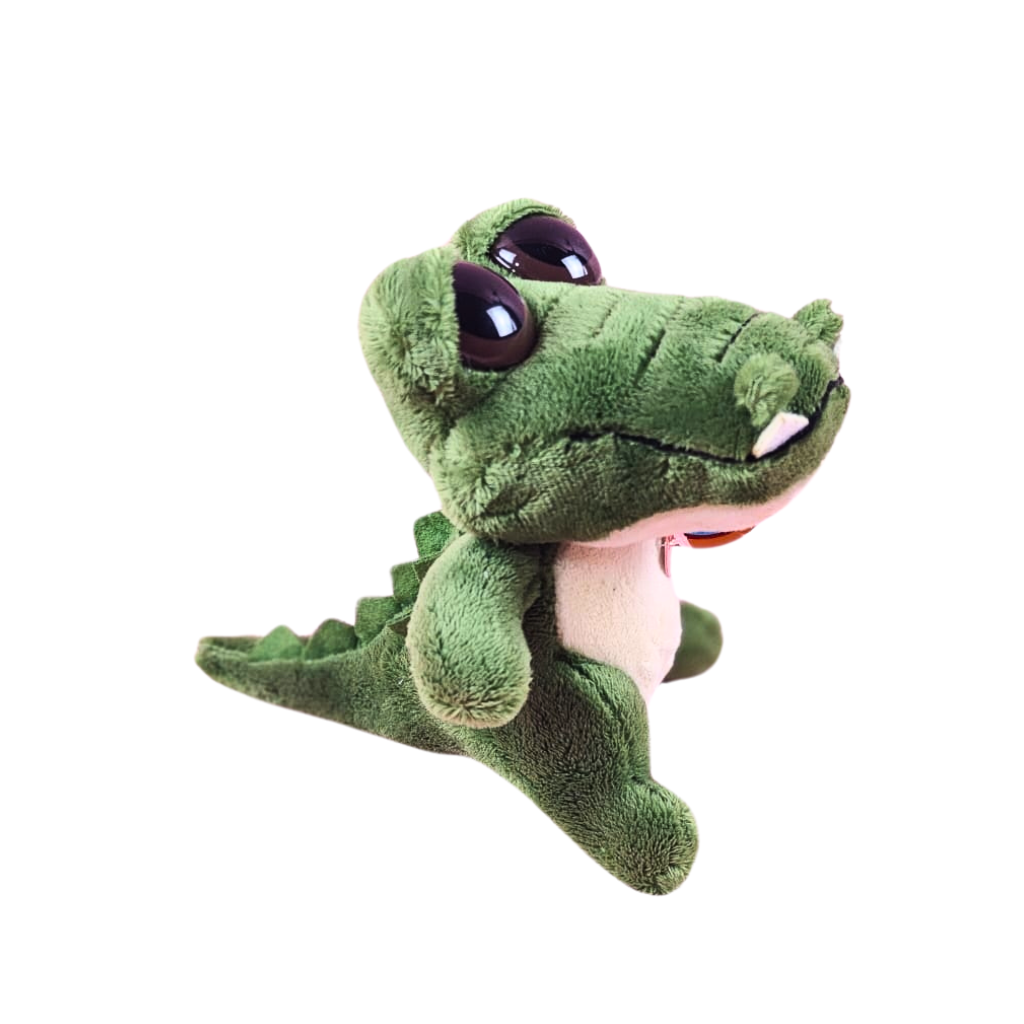 Gator Plush with Dreamy Eyes and Bubble Sound - World Dreamy Eyes, 5 inches